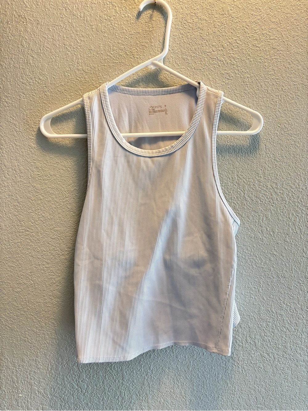 Jockey White Ribbed Tank Top